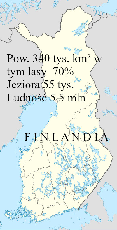 3 Mapa Finlandii